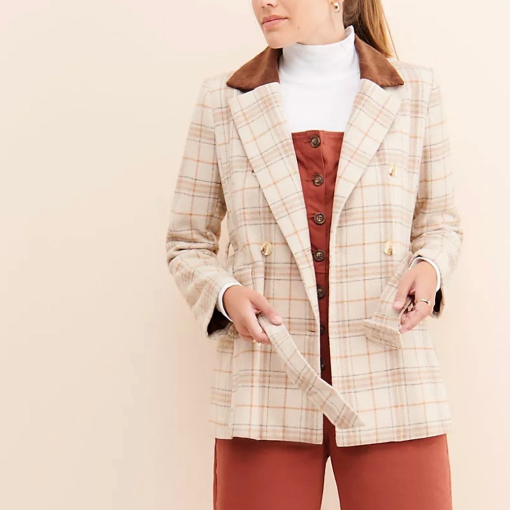 Anthropologie JOA Checkmate Jacket